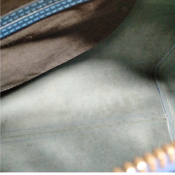 Louis Vuitton Epi 35 Speedy leather  Blue Tote - Picture 9 of 12